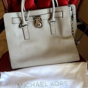 Michael Kors Light Gray Satchel